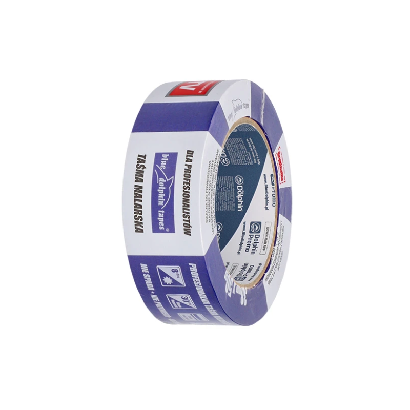 Taśma malarska Blue Dolphin Proff. MT-PG 38mm x 50m - dla profesjonalistów 5907758507285