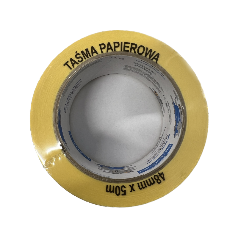 Taśma Malarska Papierowa Żółta 48 mm x 50 m Blue Dolphin