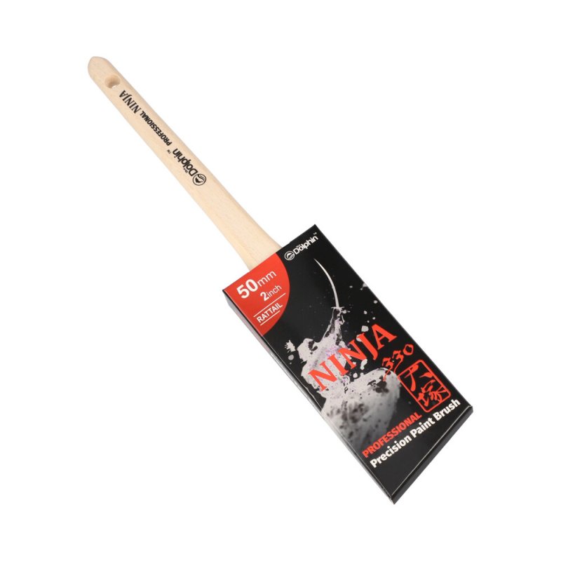 Pędzel Malarski NINJA 330 RATTAIL 50 mm / 2'' - Blue Dolphin Profesjonalny Precyzyjny
