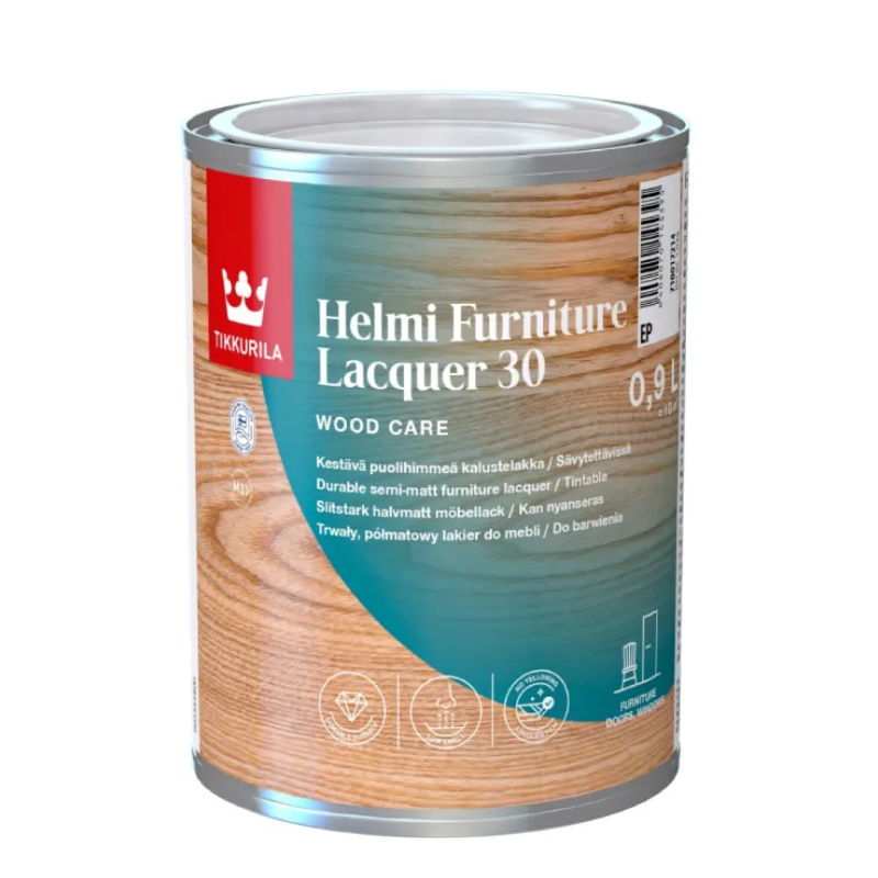 Tikkurila Helmi Furniture Lacquer 30 - wodorozcieńczalny lakier do meblie (półmat)