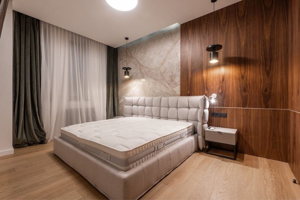 salon glamour ze ścianami z efektem marmuru
